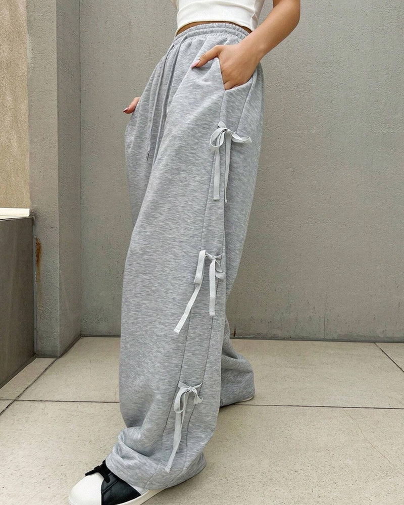 LOOSE FASHION HIGH-WAISTED LONG SKATEBOARD PANTS