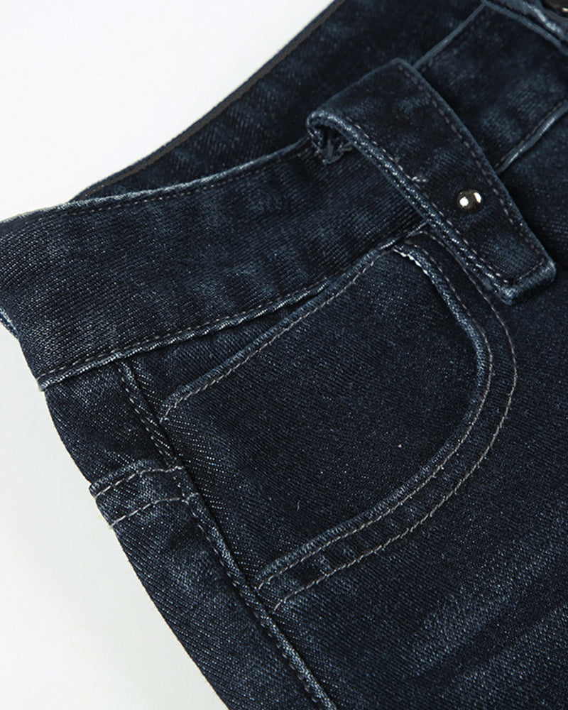 CASUAL SLIMMING LOW-RISE BAGGY JEANS