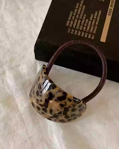 LEOPARD PRINT ACETATE CLIP HIGH-END BACK OF HEAD CLIP