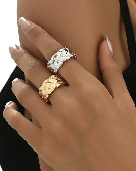 CREATIVE FASHION PERSONALITY WOVEN RING