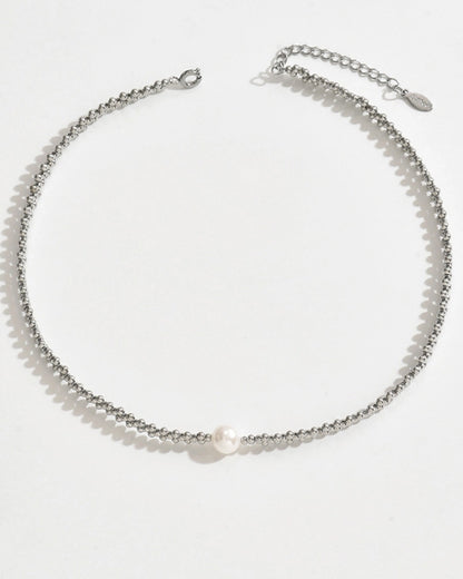 WORKWEAR COPPER BEAD SIMPLE FASHION CLAVICLE CHAIN