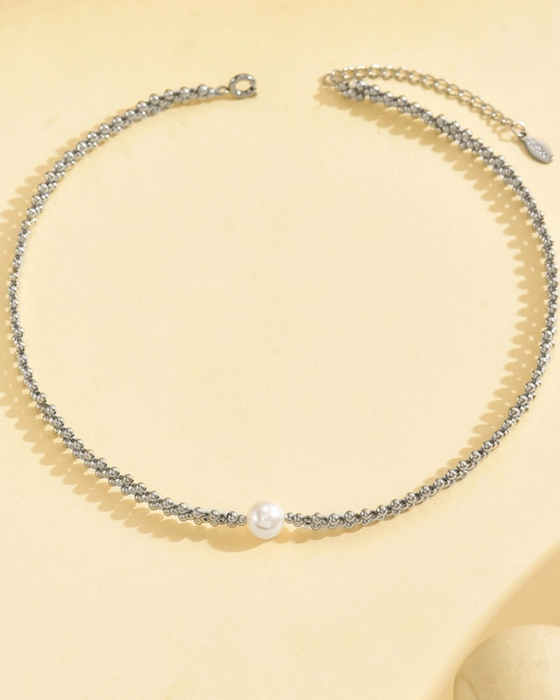WORKWEAR COPPER BEAD SIMPLE FASHION CLAVICLE CHAIN