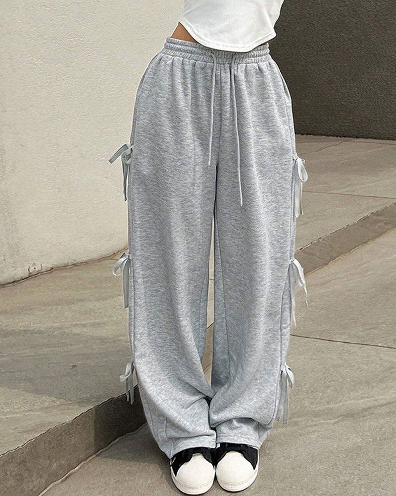 LOOSE FASHION HIGH-WAISTED LONG SKATEBOARD PANTS