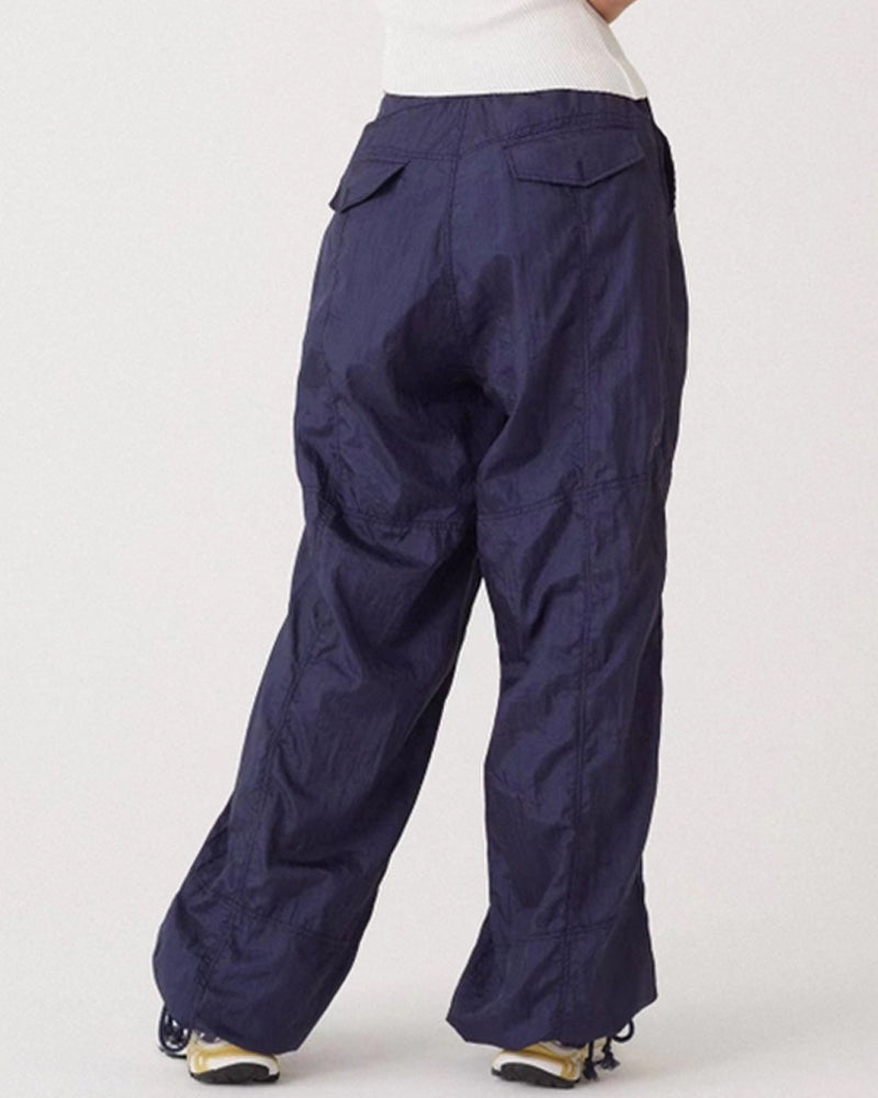COMFORTABLE DRAWSTRING WIDE LEG CASUAL PANTS