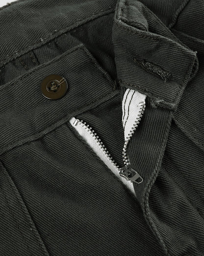 BASIC FASHION LOOSE CASUAL WOVEN TROUSERS