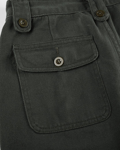 BASIC FASHION LOOSE CASUAL WOVEN TROUSERS