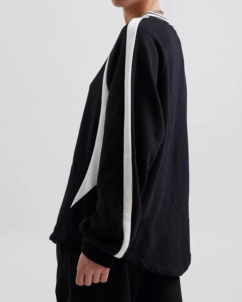 DESIGN COLOR CONTRAST PULLOVER HOODIE