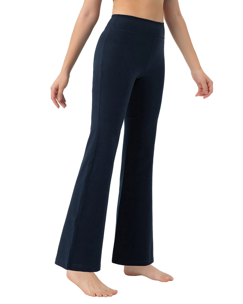 HIGH WAIST BOOTCUT YOGA PANTS_33″