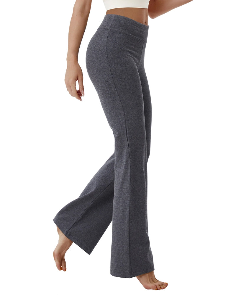 HIGH WAIST BOOTCUT YOGA PANTS_33″