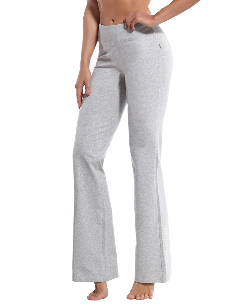 HIGH WAIST BOOTCUT YOGA PANTS_33″