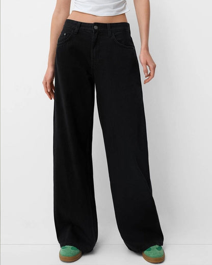 RETRO LOOSE WIDE-LEG VERSATILE STRAIGHT-LEG JEANS
