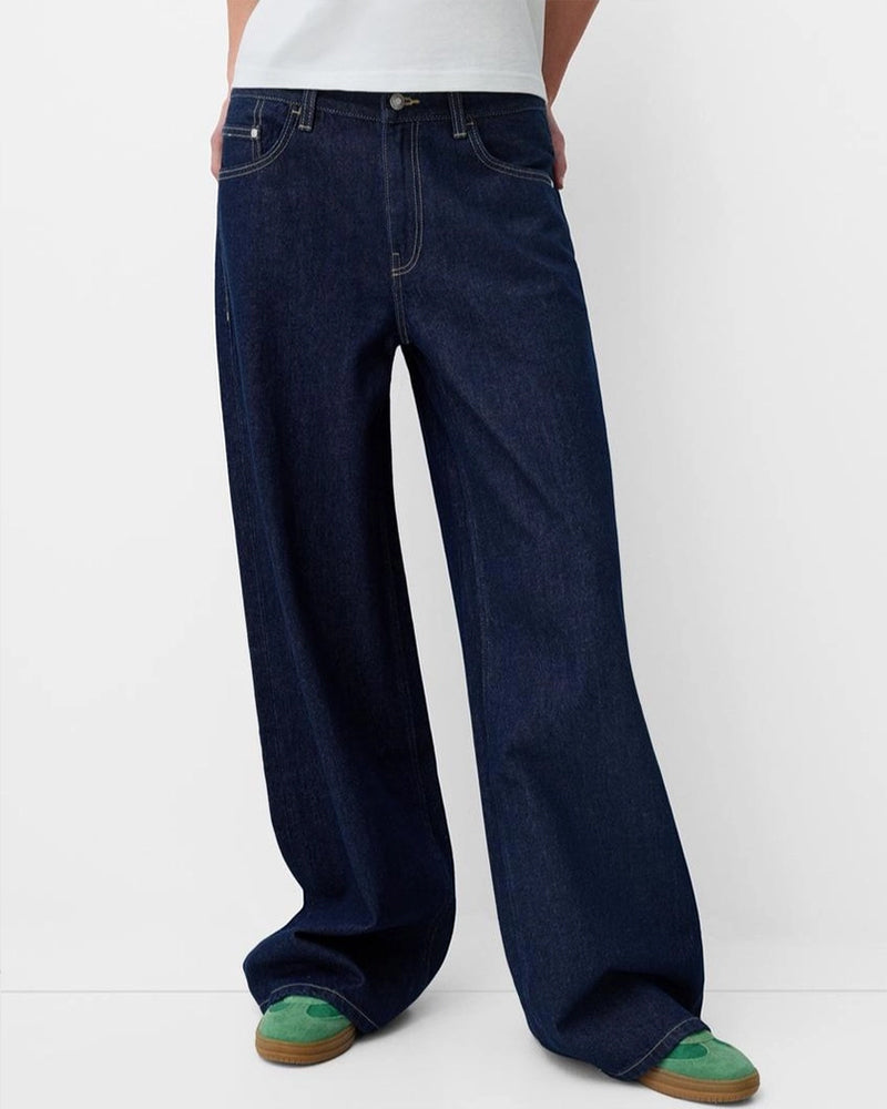 RETRO LOOSE WIDE-LEG VERSATILE STRAIGHT-LEG JEANS